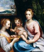 Francesco Vanni Madonna and Child with St Lucy Sweden oil painting artist